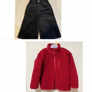 Bundle 2pc Uniqlo kids GIRLS jacket and pant size3-4Y